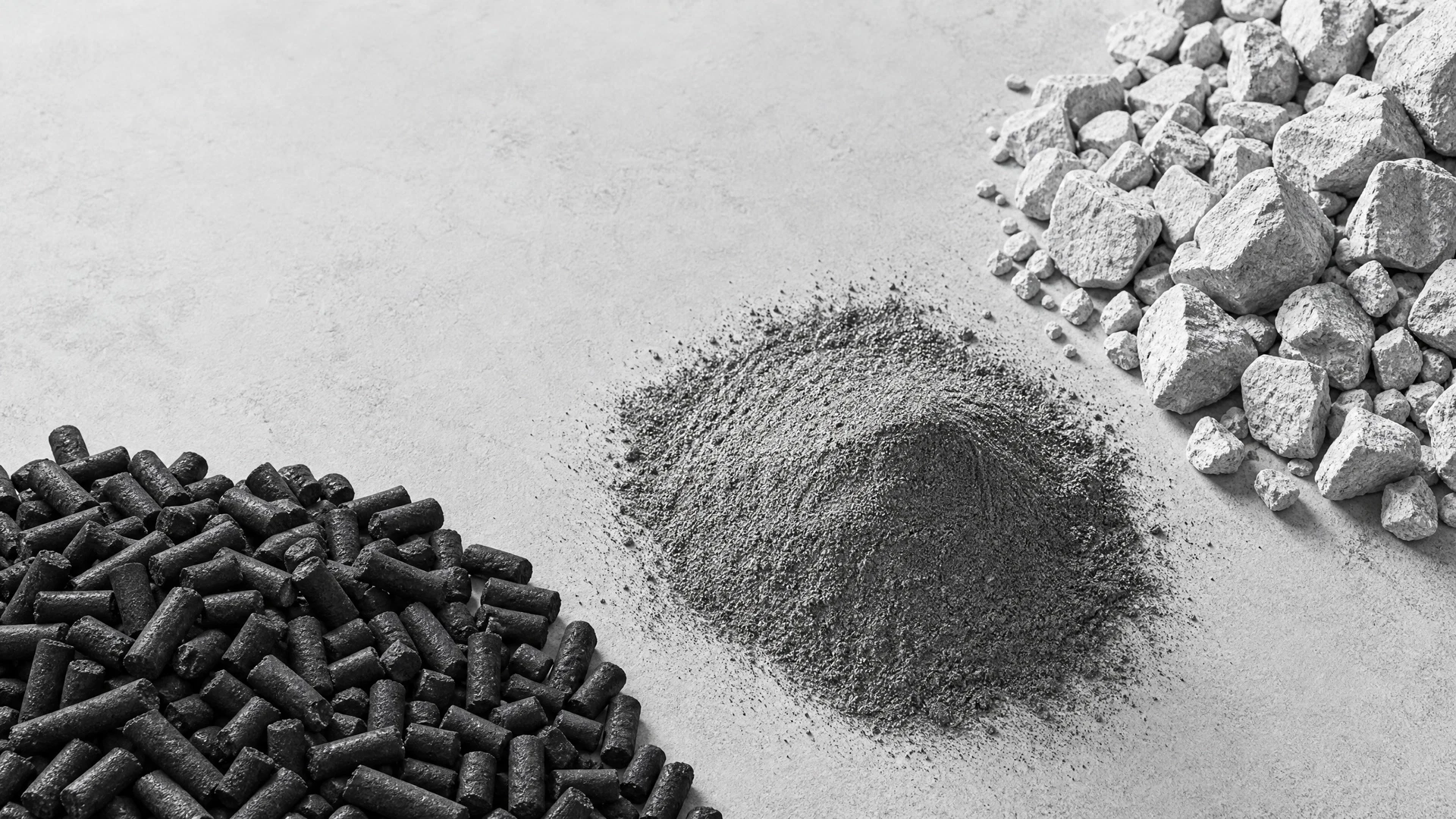 Three industrial product streams